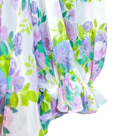 For Love and Lemons Floral Blouse Size S - Picture 4 of 6